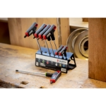 Mynd af Torx sett á standi - T-handföng - TX10-45  7 stk.