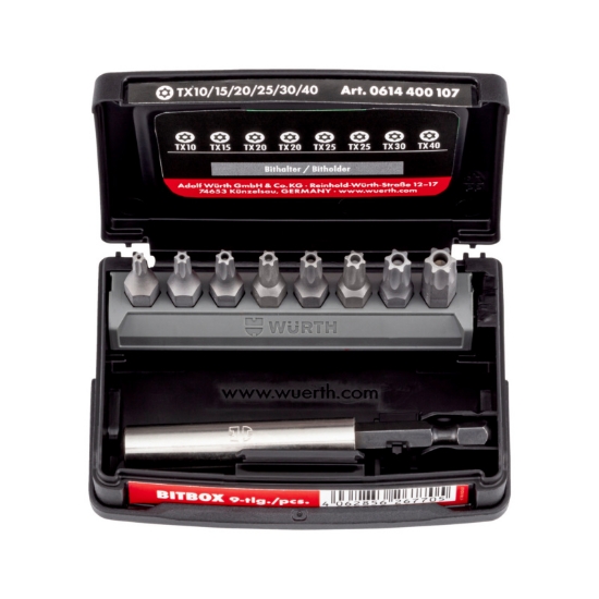 Mynd af Skrúfbitasett TX m.gati - 8stk m.haldara