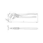 Mynd af Vatnspumputöng Cobra 125mm