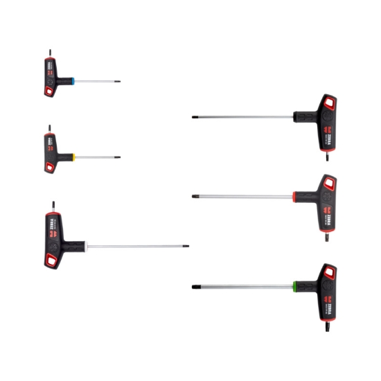 Mynd af Torx sett - T-handfang - Tx10-40 - 6 stk.