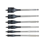 Mynd af Spaðaborasett 6stk. 10-12-16-18-20-25mm