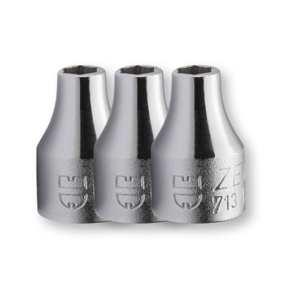 Mynd af ¼' Toppar  6punkta - 3 stk saman