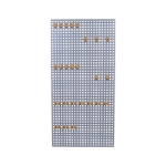 Mynd af Verkfæratafla 1m x 0,5m m.15 krókum grá