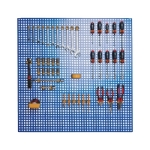 Mynd af Verkfæratafla 950x950mm -  m.25 krókum blá