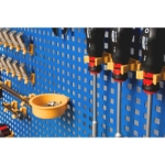 Mynd af Verkfæratafla 1m x 1m m.25 krókum blá