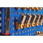 Mynd af Verkfæratafla 1m x 1m m.25 krókum blá