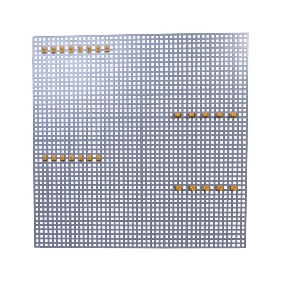 Mynd af Verkfæratafla 1m x 1m m.25 krókum grá