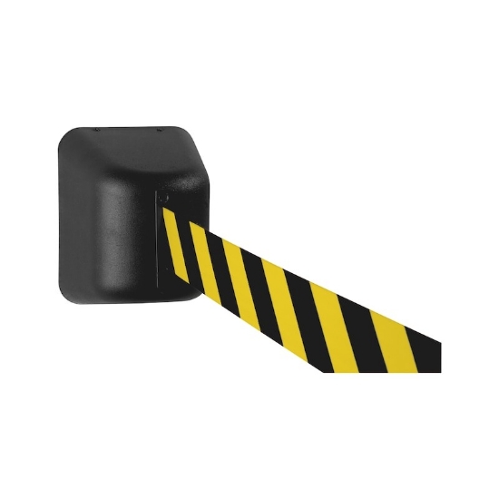 Mynd af Veggfesting með útdraganlegum 50mm varúðarborða 8m