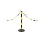 Mynd af Póstur fyrir keðju, gulur og svartur 930mm á hæð