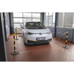 Mynd af Póstur fyrir keðju, gulur og svartur 930mm á hæð