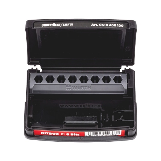 Mynd af Tómt skrúfbitabox - fyrir 8 bita og haldara