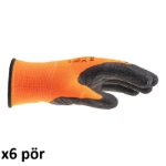 Mynd af Orange Comfort vetrarhanskar - 6 pör saman