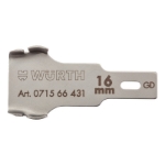 Mynd af Sköfublað með vængjum 16mm