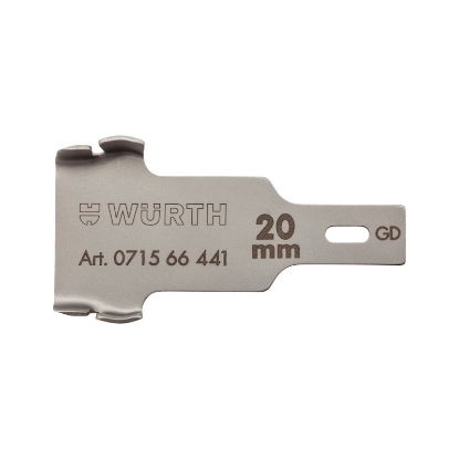 Mynd af Sköfublað með vængjum 20mm