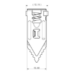 Mynd af Gipsfesting stál W-GS/M-10x30mm-f.skrúfu 3,5-5mm