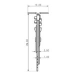 Mynd af Gipsfesting stál W-GS/M-10x30mm-f.skrúfu 3,5-5mm