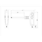 Mynd af Skrúfjárn torx   T-handfang - TX10