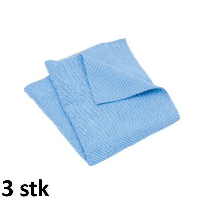 Mynd af Microklútur Professional 40x40cm blár - 3 stk saman