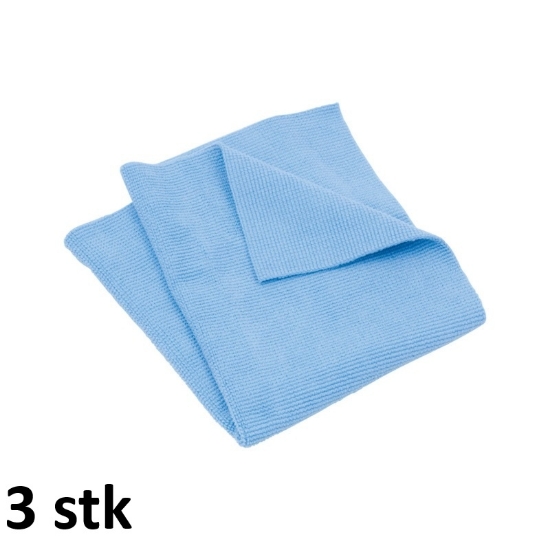 Mynd af Microklútur Professional 40x40cm blár - 3 stk saman