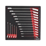 Mynd af Skralllyklasett 15° í skáp 6.4.1 - 6-24 mm 17 stk.