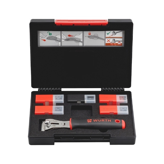 Mynd af Sköfusett - Handfang + 5 gerðir af blöðum-52stk.