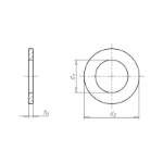 Mynd af A4-70 Sléttskinna 10,5  Din125