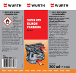 Mynd af Silíkon RTV sprautu svart 200ml