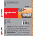 Mynd af Pakkningasilíkon, svart  70ml