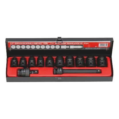 Mynd af 1/2" Krafttoppasett, 10-24mm m.framl. og kúlulið