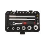 Mynd af 1/4' Topplyklasett 23 hlutir