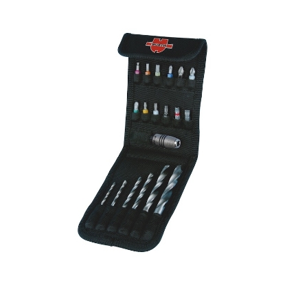 Mynd af Bora- og skrúfbita sett 19 hlutir