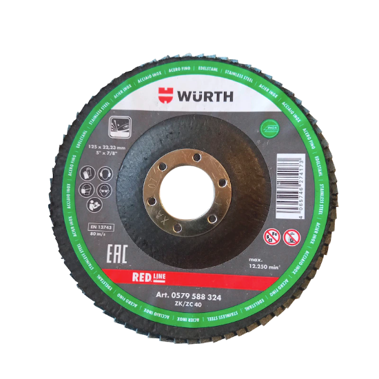 Mynd af Red Line Flipaskífa f.ryðfr. Zirc.125x22 P40 fíb