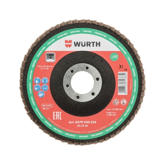 Mynd af Flatar flipaskífur fyrir ryðfrítt