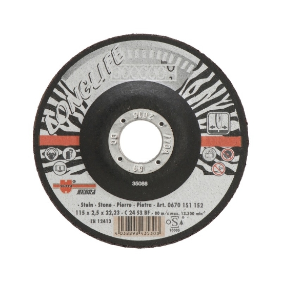 Mynd af Skurðarskífa grá f. stein