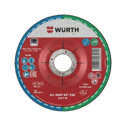 Mynd af Slípiskífa f.stál/A2 125x6x22