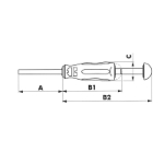 Mynd af Magasín skrúfjárn m. Aw/Pz/Tx