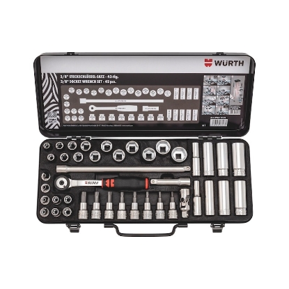 Mynd af 3/8' Topplyklasett 42 hlutir