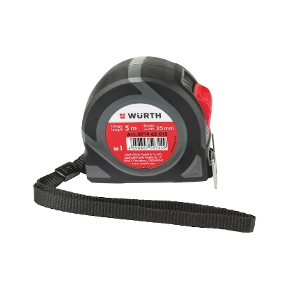 Mynd af Málband br.25mm 5m höggvarið