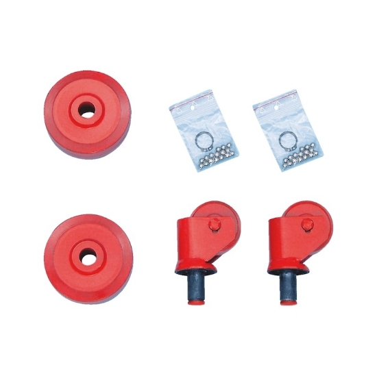 Mynd af Hjól f. 2ja t. hjólatjakk sett/4hjól