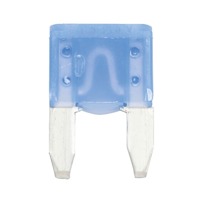 Mynd af Stingöryggi silfur lítil 15amp blá