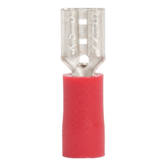 Mynd af Kapalskór rauður kvenspaði lokaður 4.8 x 0.5 mm