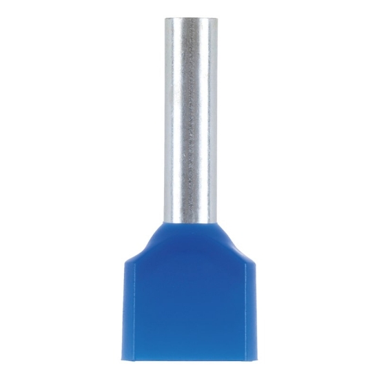 Mynd af Endahulsa fyrir 2 víra 2,5x13 blá