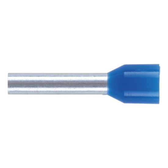 Mynd af Endahulsa einangruð  2,5x12mm  blá