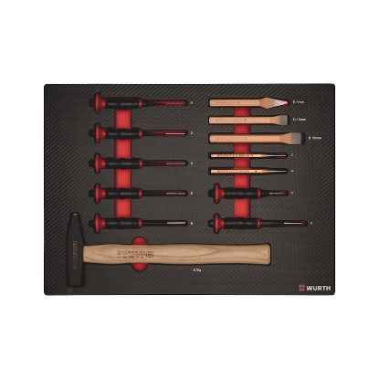 Mynd af Úrreka- og meitlasett í skáp 8.4.1 13stk