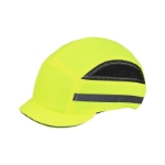 Mynd af Derhúfa með högghlíf-HI Vis gul- EN812-52-65cm