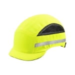 Mynd af Derhúfa með högghlíf-HI Vis gul- EN812-52-65cm