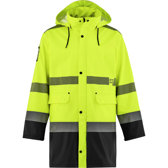 Mynd af Nordic hálfsíður sýnileikaregnjakki