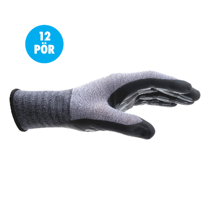 Mynd af TIGERFLEX® Plus hanskar - 12 pör saman - Stærð 8