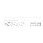 Mynd af Smart step bor með Nanovörn - 1/4 endi - 8,5mm
